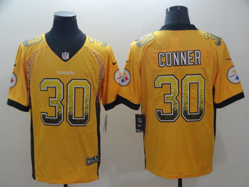 Men Pittsburgh Steelers #30 Conner Yellow Nike Drift Fashion Limited NFL Jersey